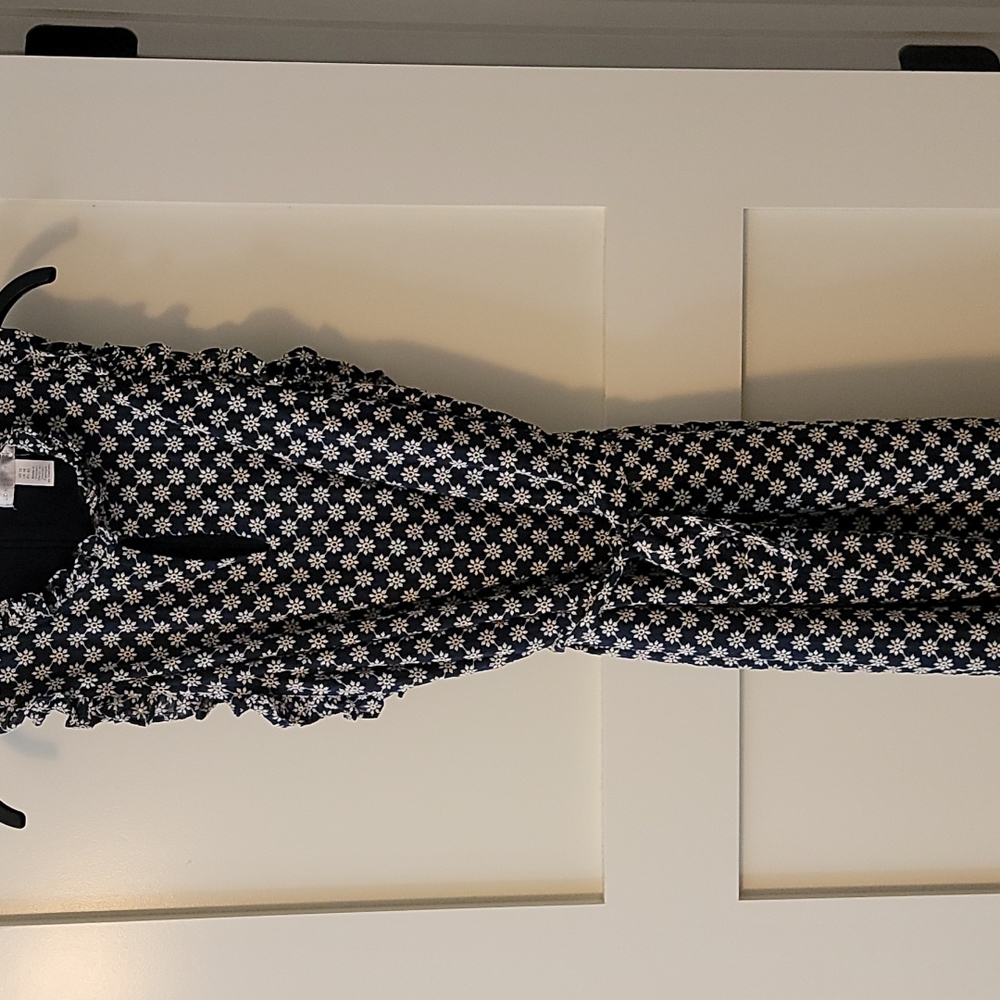 Cute London Times Daisy Print Eyelet Dress